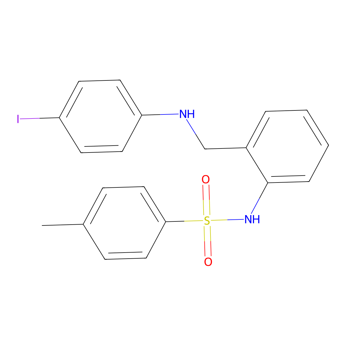 N-[2-[(4-iodoanilino)methyl]phenyl]-4-methylbenzenesulfonamide molecular structure, CAS 694516-03-5