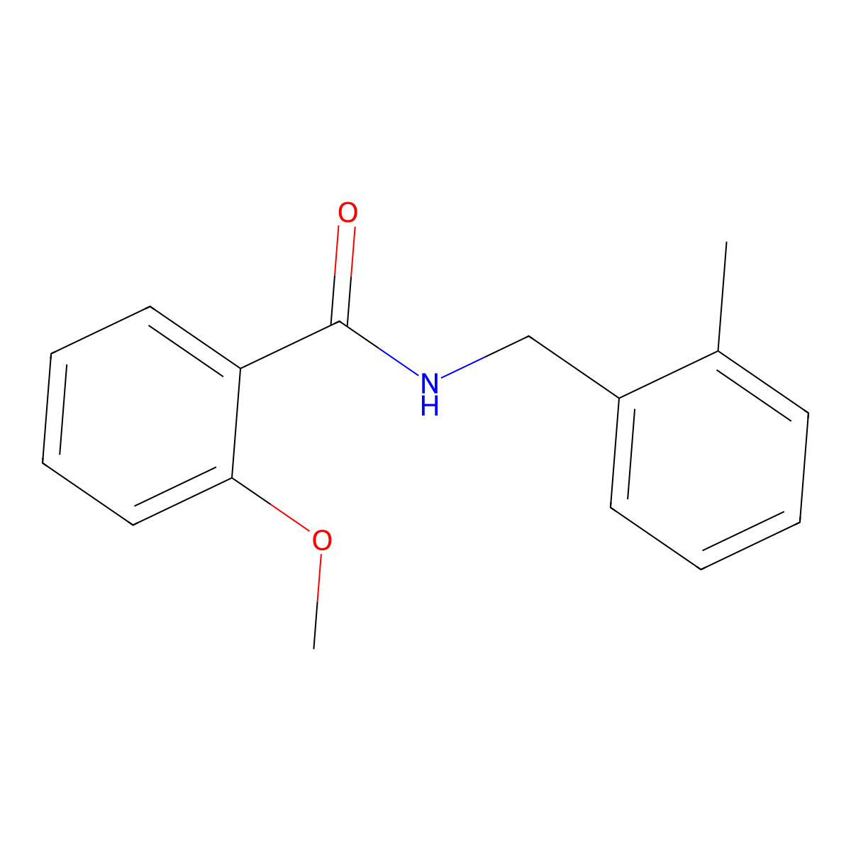 2-methoxy-N-(2-methylbenzyl)benzamide molecular structure, CAS 694518-20-2