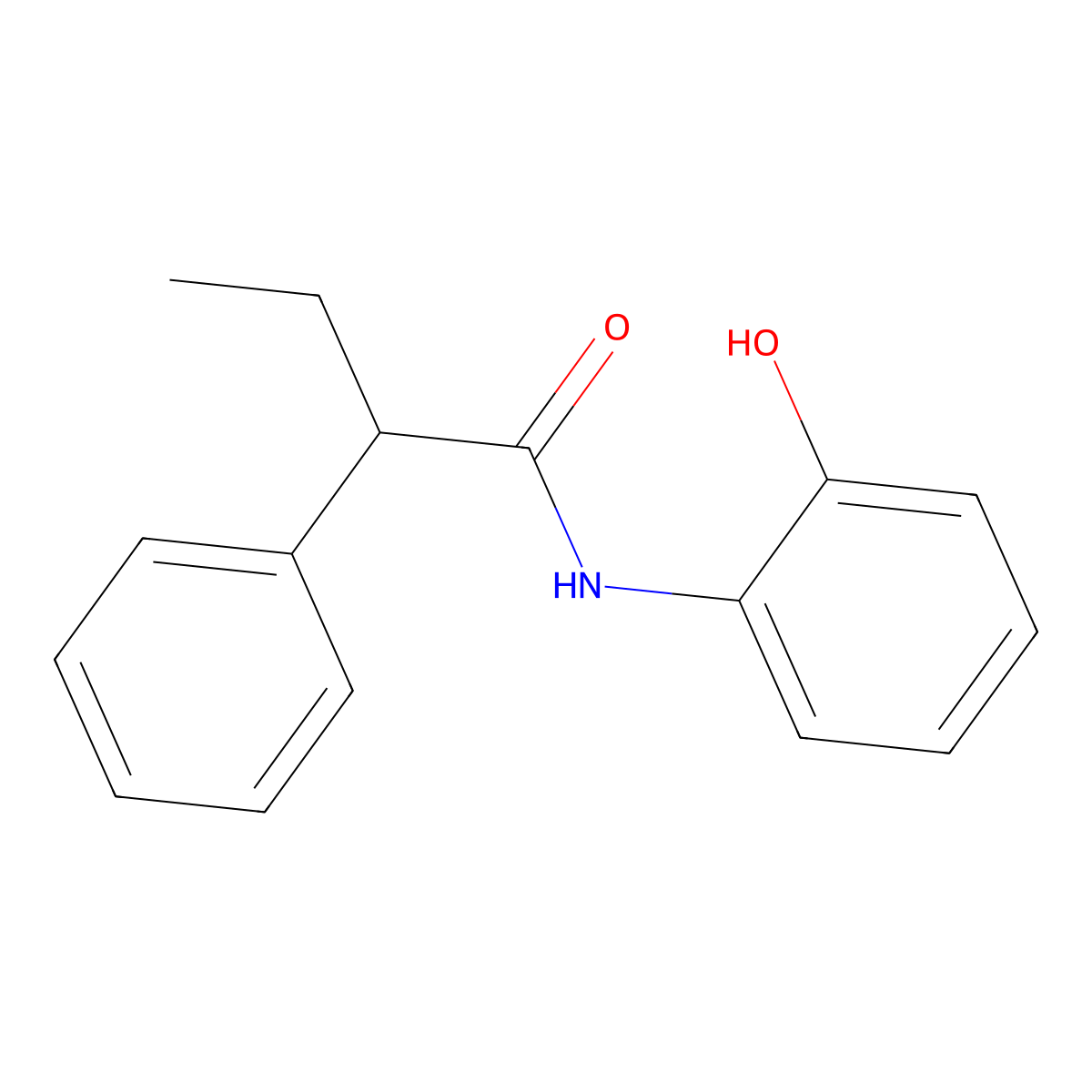 N-(2-hydroxyphenyl)-2-phenylbutanamide molecular structure, CAS 694521-26-1