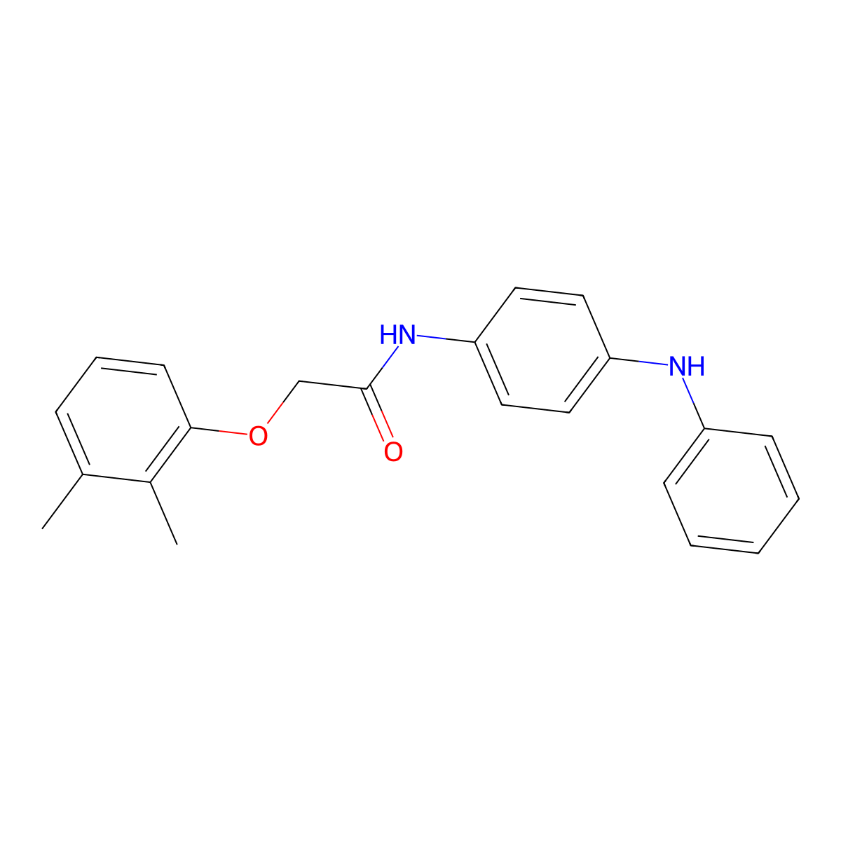 N-(4-anilinophenyl)-2-(2,3-dimethylphenoxy)acetamide molecular structure, CAS 694522-51-5