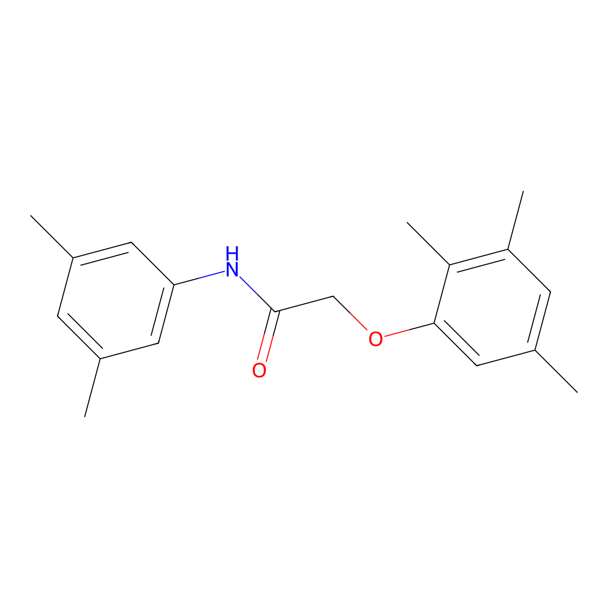 N-(3,5-dimethylphenyl)-2-(2,3,5-trimethylphenoxy)acetamide molecular structure, CAS 694522-80-0