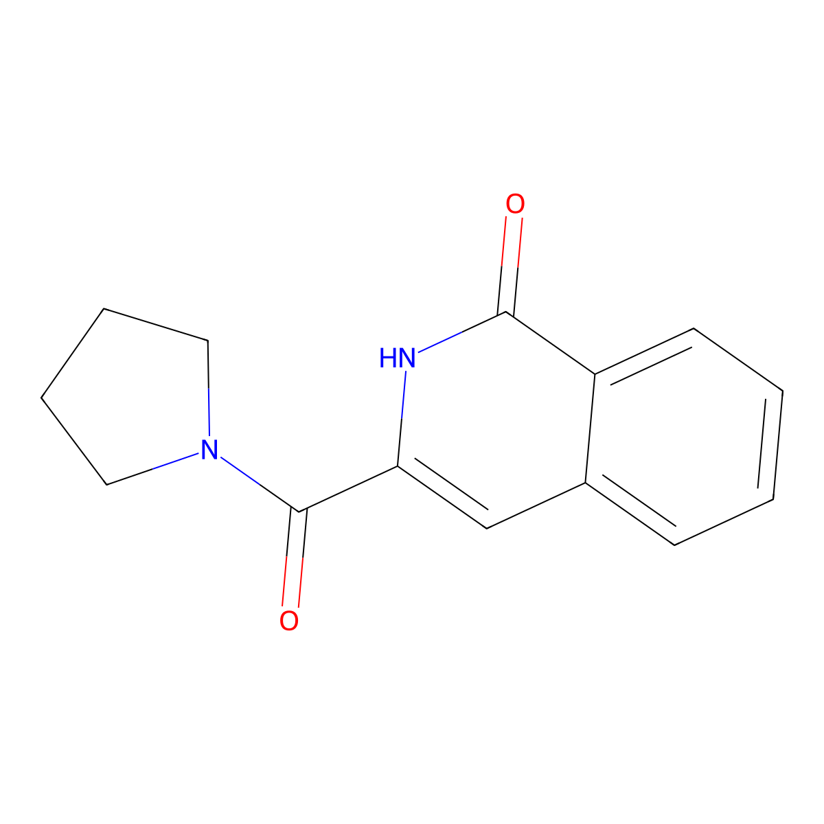 3-(Pyrrolidine-1-carbonyl)-1,2-dihydroisoquinolin-1-one molecular structure, CAS 69454-43-9