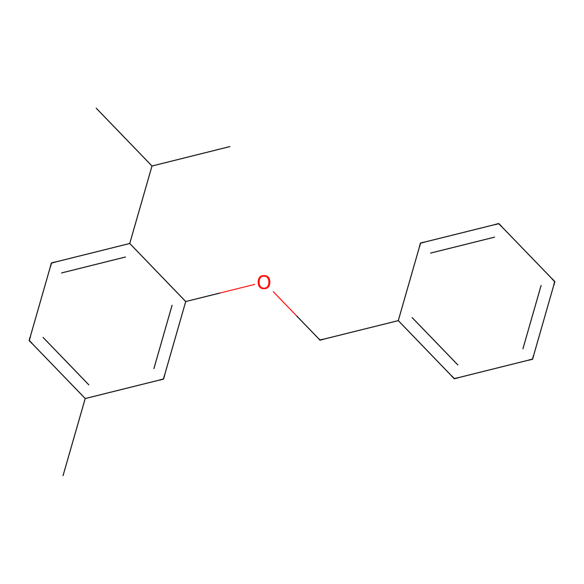 Ether, benzyl thymyl molecular structure, CAS 69455-01-2