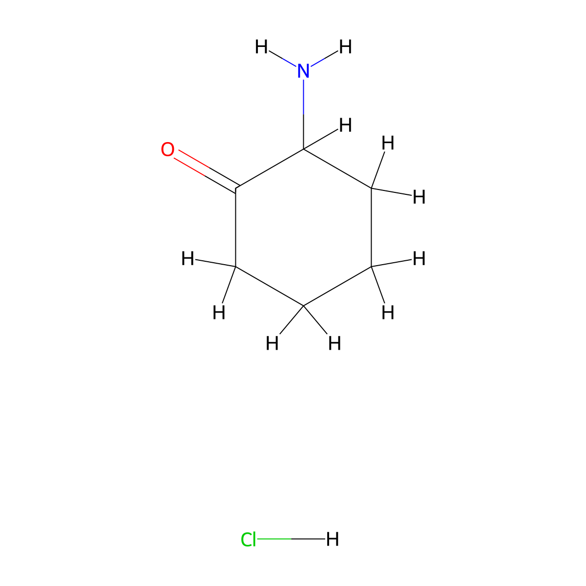 2-Aminocyclohexan-1-one hydrochloride molecular structure, CAS 6946-05-0