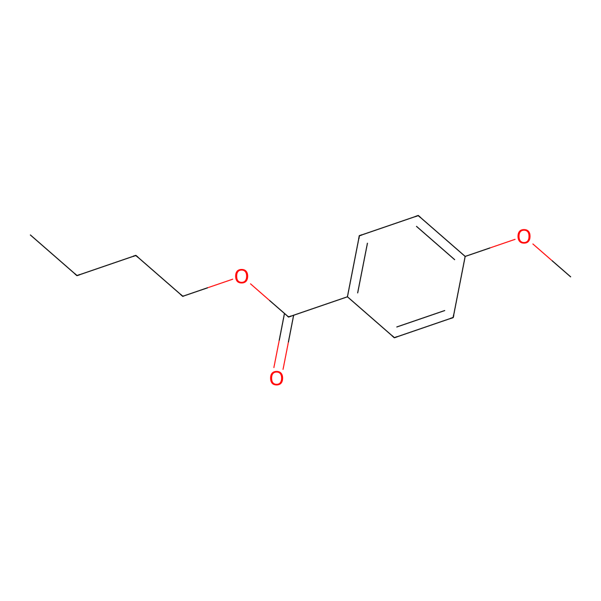 p-Methoxybenzoic acid butylester molecular structure, CAS 6946-35-6