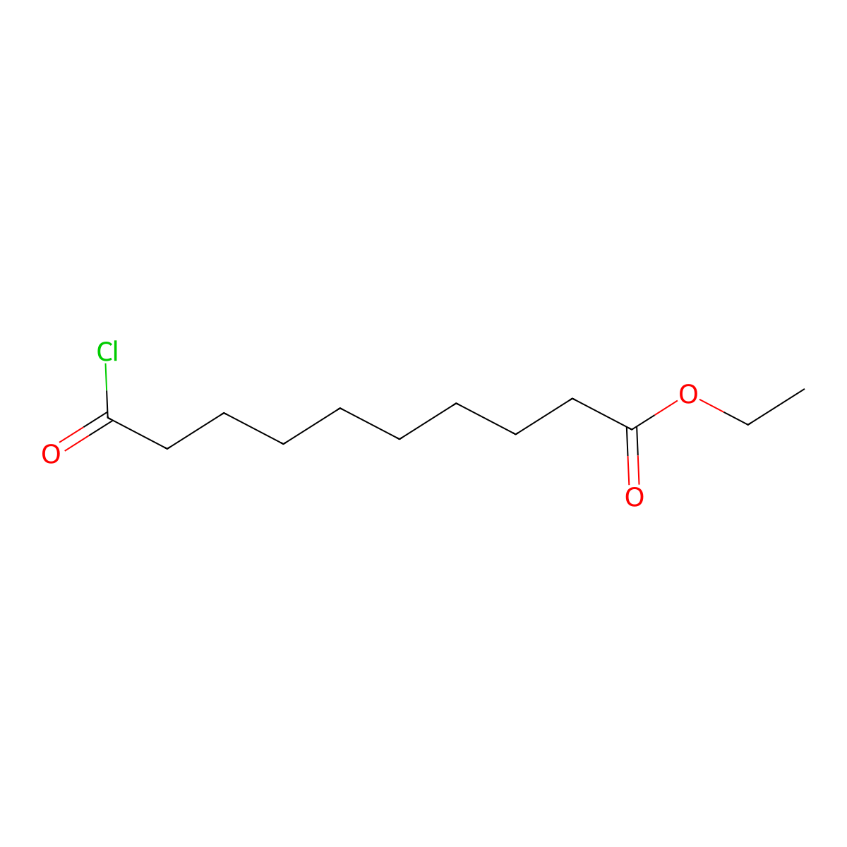 Ethyl 10-chloro-10-oxodecanoate molecular structure, CAS 6946-46-9