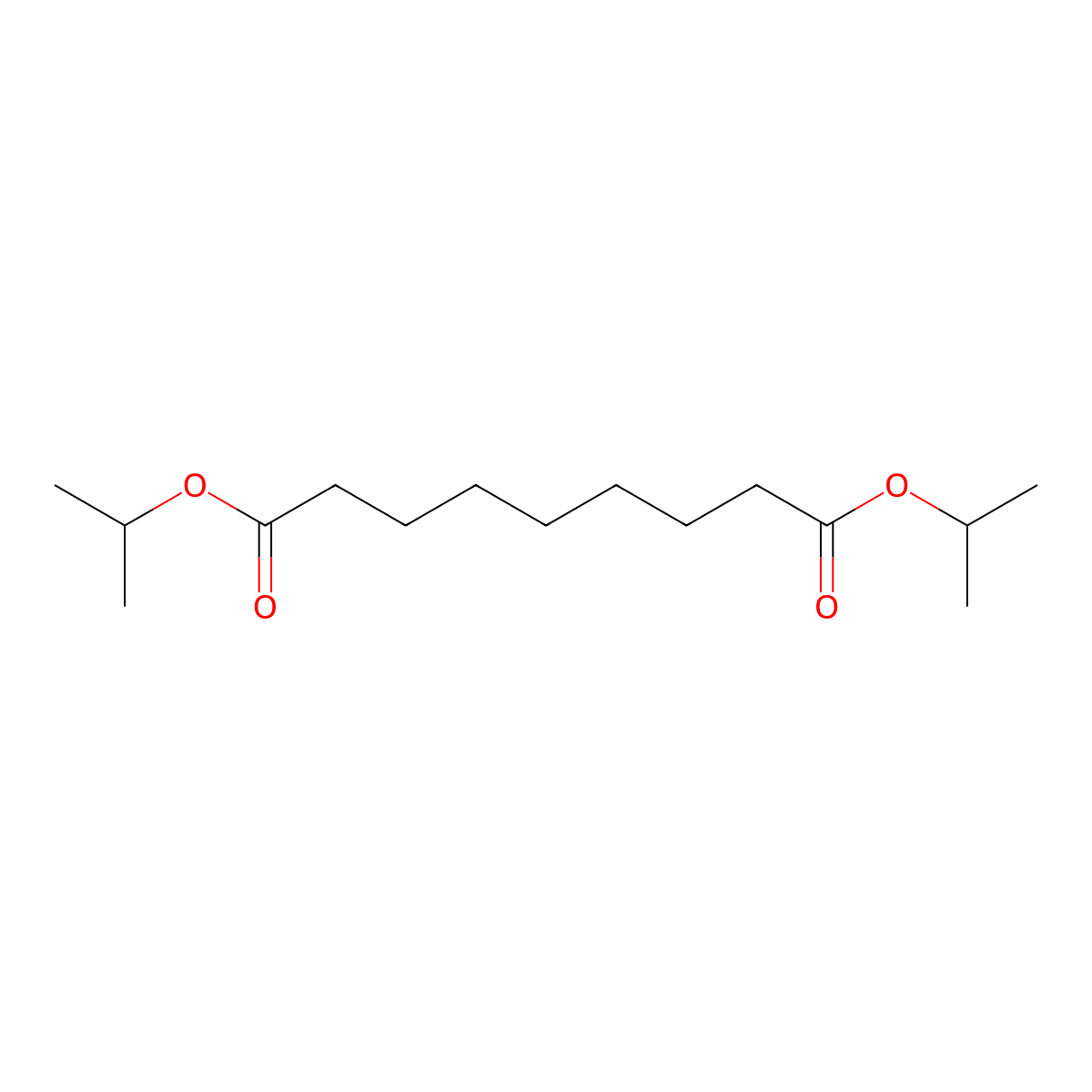 Diisopropyl azelate molecular structure, CAS 6946-84-5