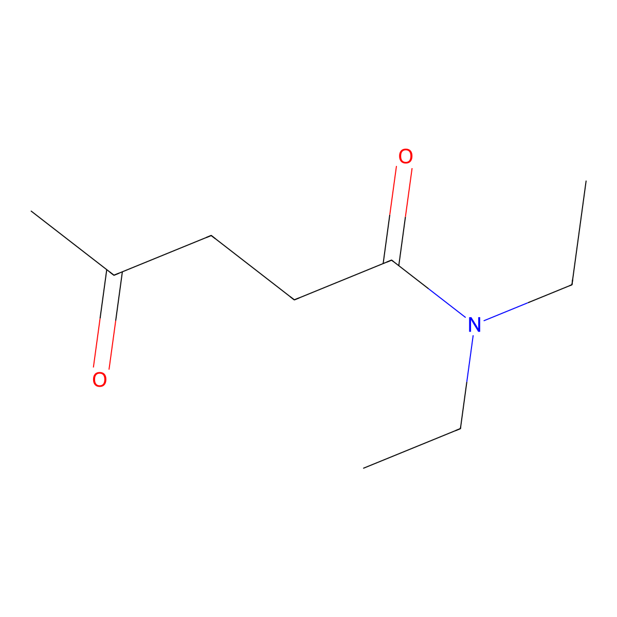 N,N-Diethyl-4-oxopentanamide molecular structure, CAS 6946-94-7