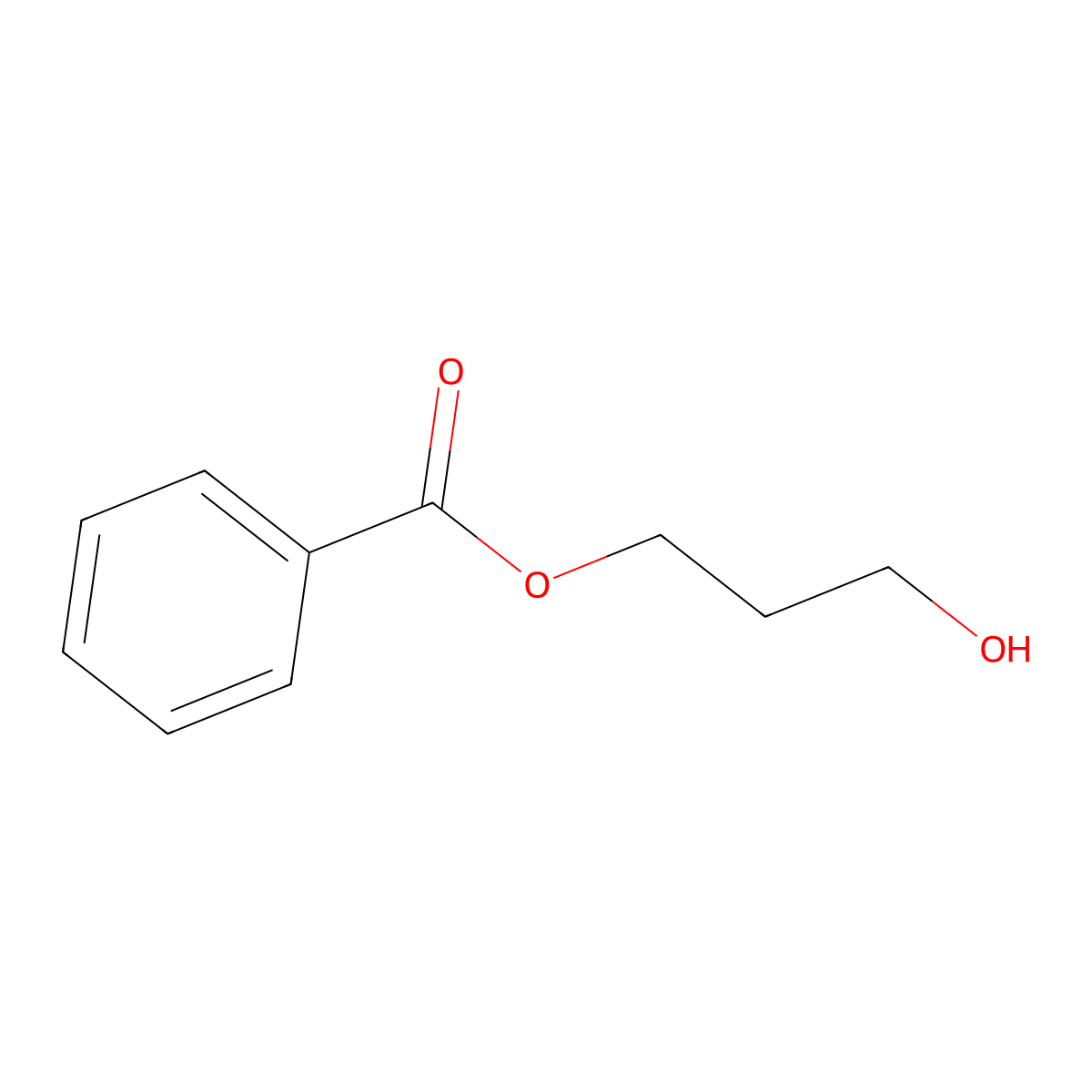 1-O-benzoyl-1,3-propanediol molecular structure, CAS 6946-99-2