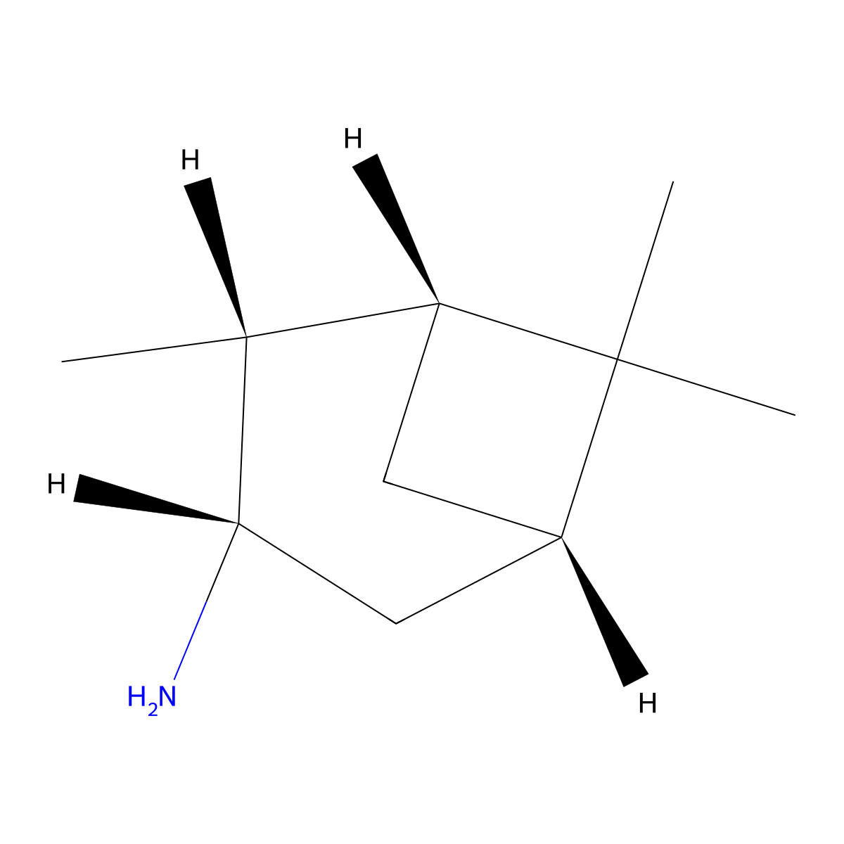 (1R,2R,3S,5S)-2,6,6-Trimethylbicyclo[3.1.1]heptan-3-amine molecular structure, CAS 69460-12-4