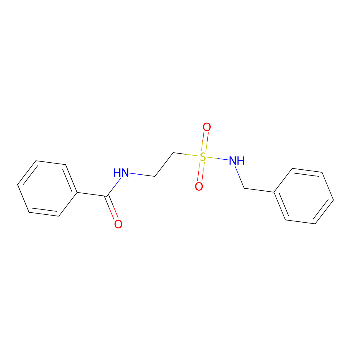 N-[2-(benzylsulfamoyl)ethyl]benzamide molecular structure, CAS 69462-92-6