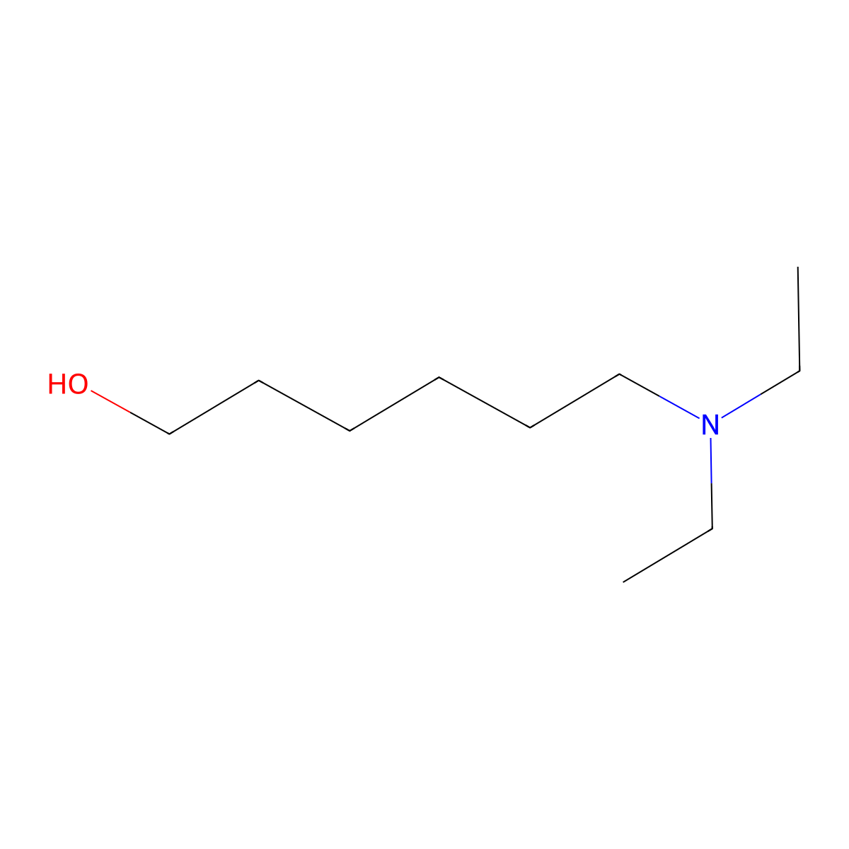 6-(Diethylamino)-1-hexanol molecular structure, CAS 6947-12-2