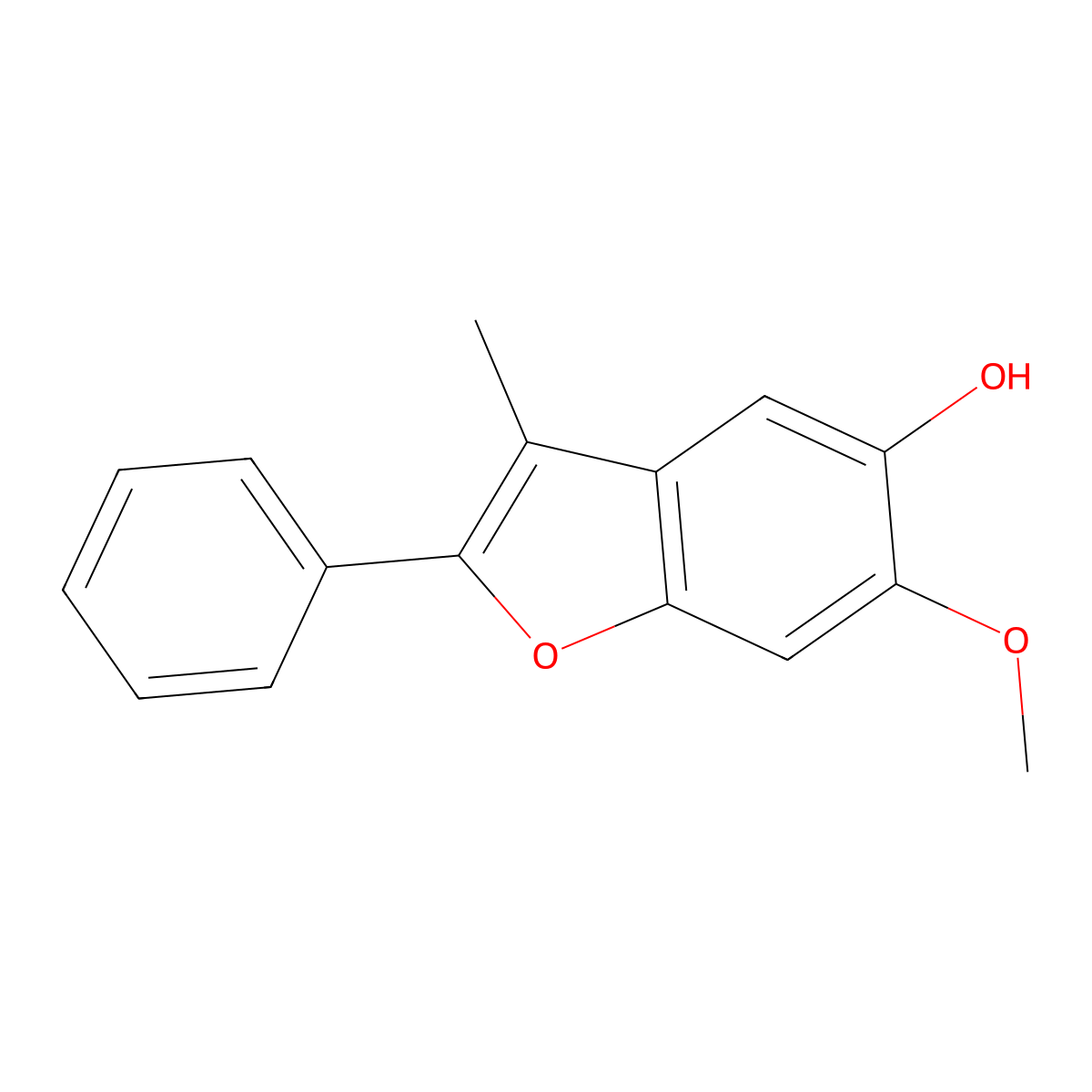 Parvifuran molecular structure, CAS 69470-93-5