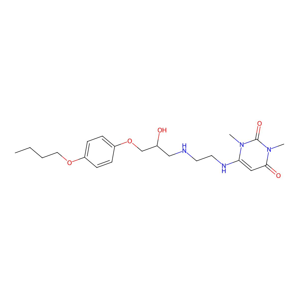 Pirepolol molecular structure, CAS 69479-26-1