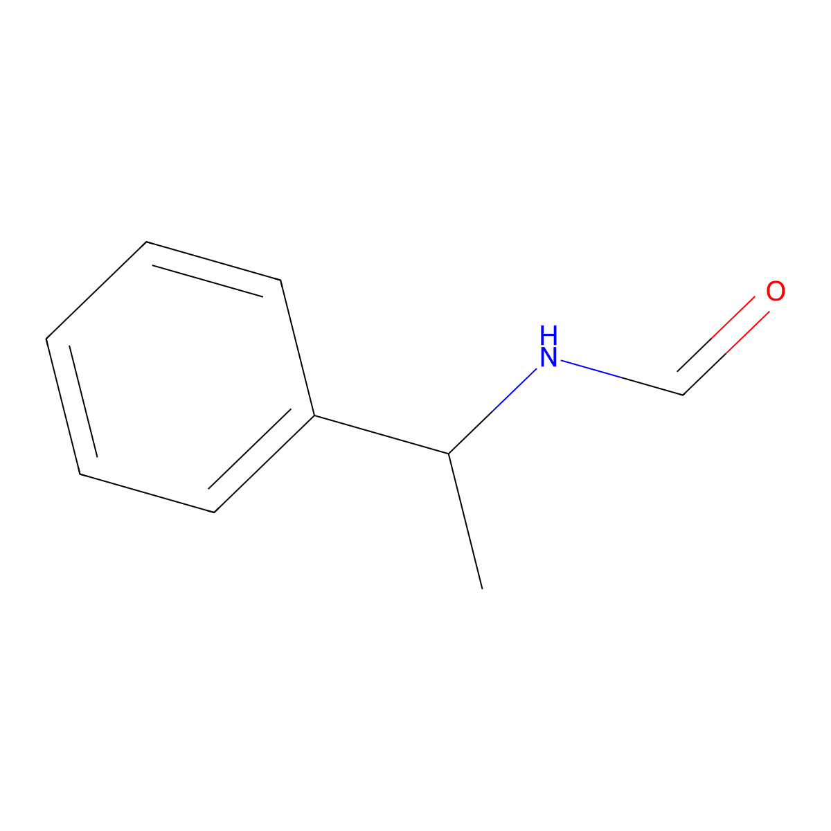 N-(1-phenylethyl)formamide molecular structure, CAS 6948-01-2
