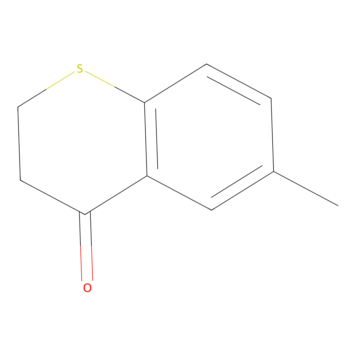 2,3-dihydro-6-methyl-4H-1-benzothiopyran-4-one molecular structure, CAS 6948-34-1