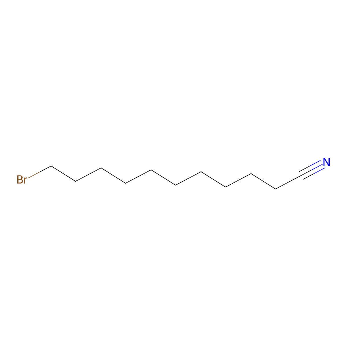 11-Bromoundecanenitrile molecular structure, CAS 6948-45-4