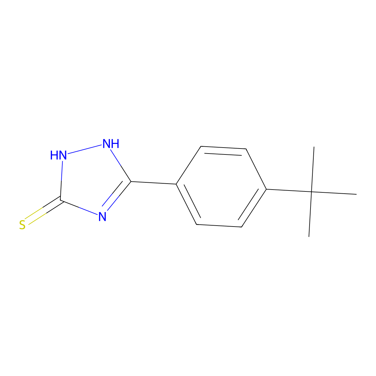 5-[4-(tert-Butyl)phenyl]-1H-1,2,4-triazole-3-thiol molecular structure, CAS 69480-15-5