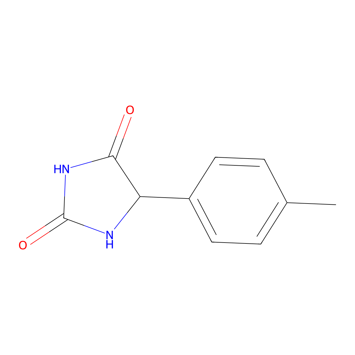 5-(4-Methylphenyl)imidazolidine-2,4-dione molecular structure, CAS 69489-37-8