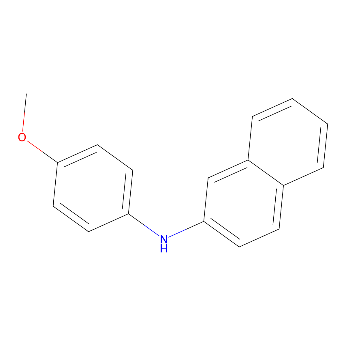 n-(4-Methoxyphenyl)naphthalen-2-amine molecular structure, CAS 6949-67-3