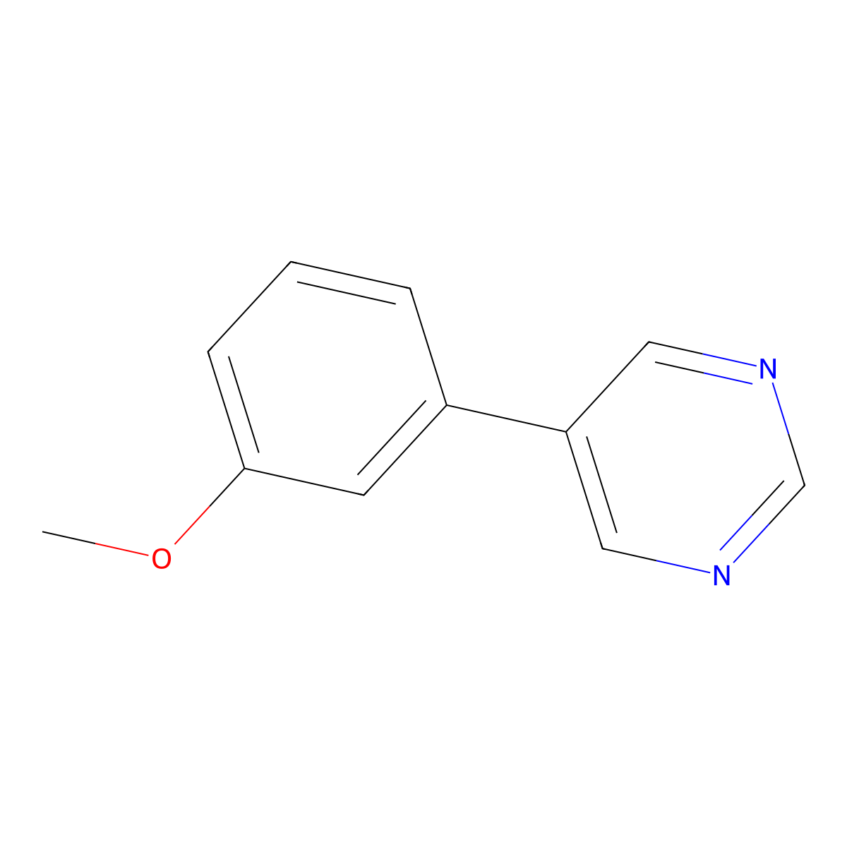 5-(3-Methoxyphenyl)pyrimidine molecular structure, CAS 69491-46-9