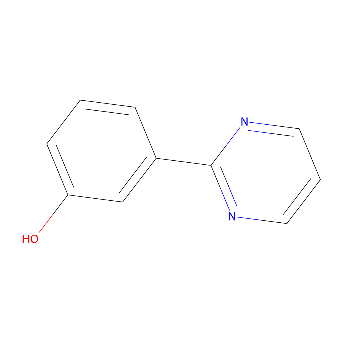 3-(Pyrimidin-2-yl)phenol molecular structure, CAS 69491-48-1