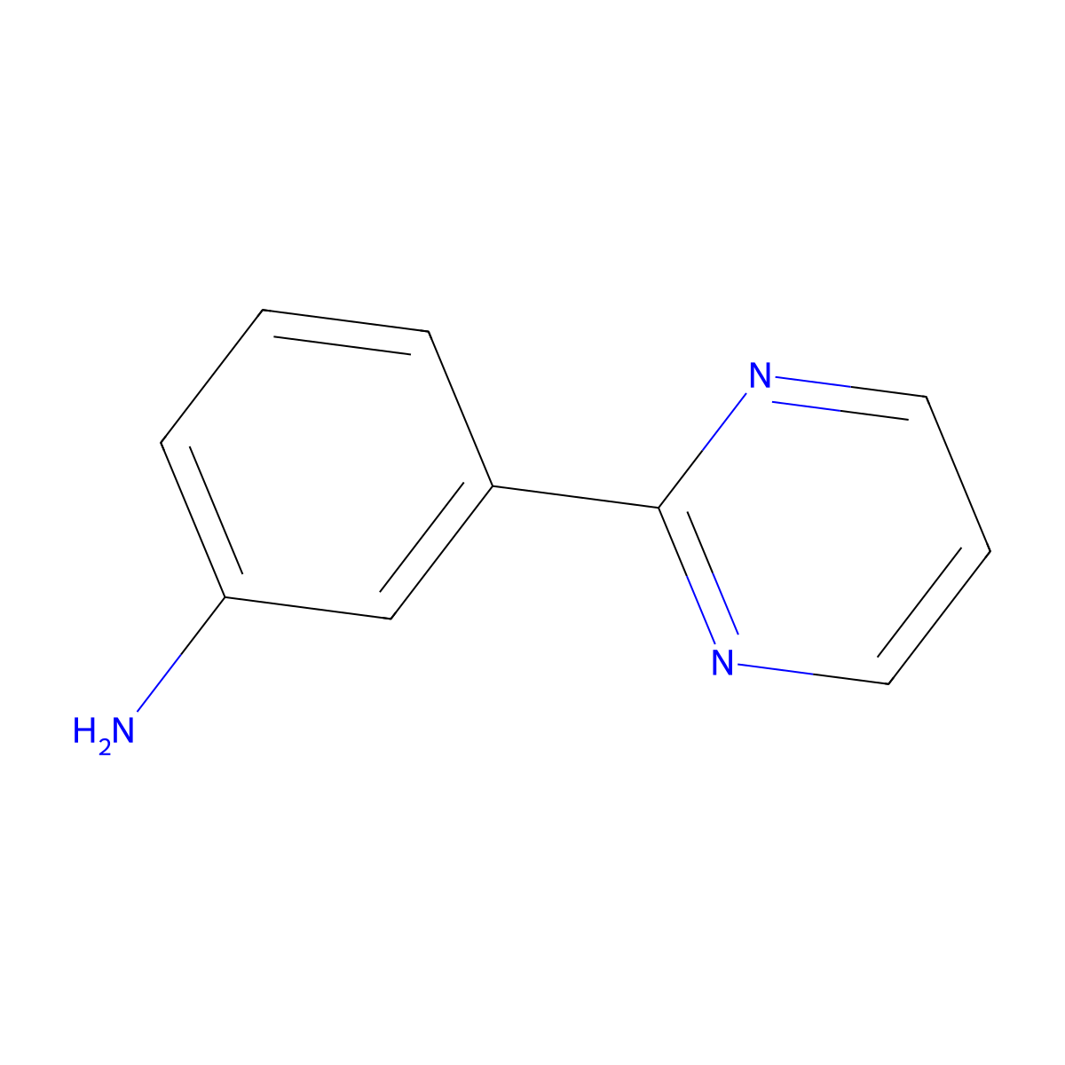 3-(Pyrimidin-2-yl)aniline molecular structure, CAS 69491-56-1