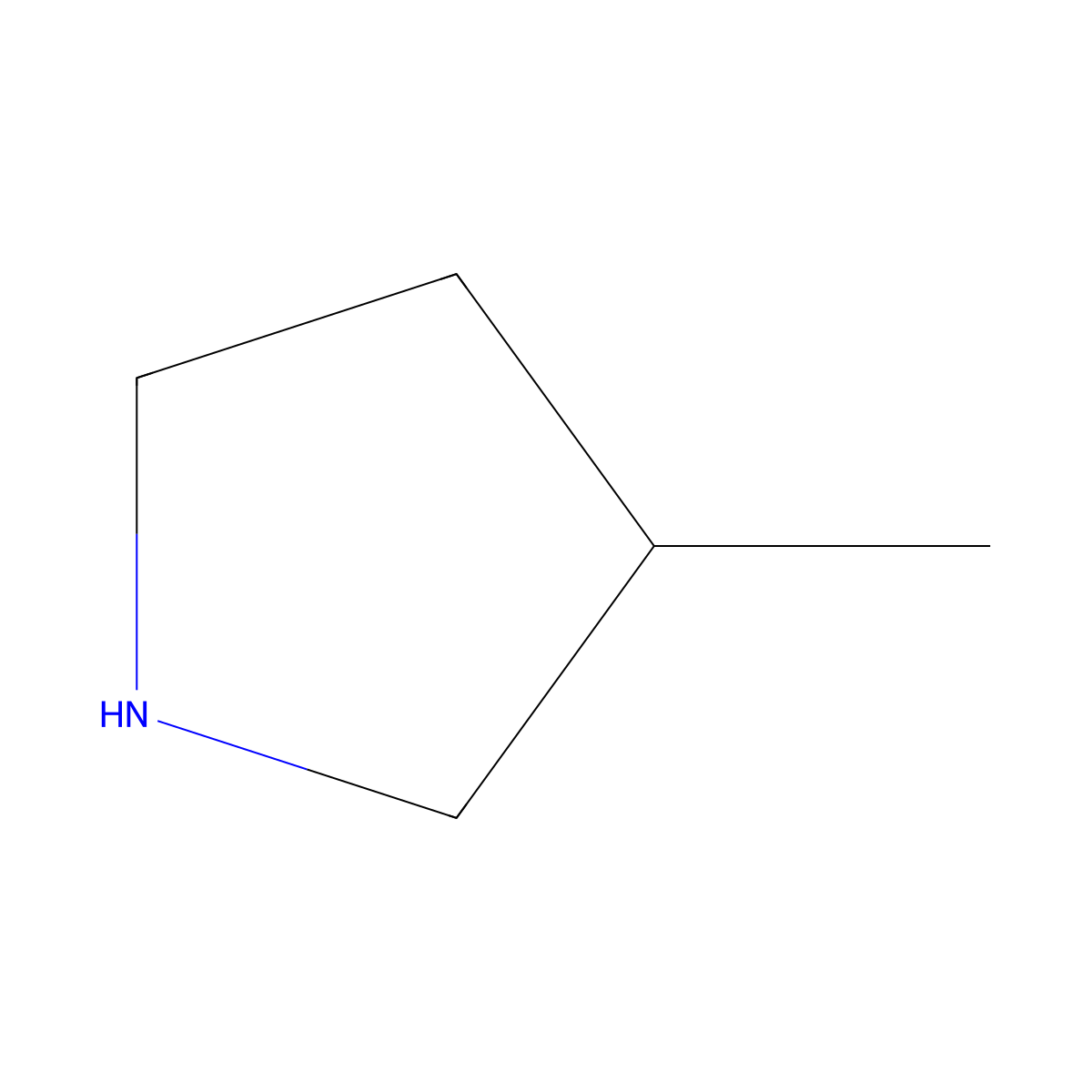 (R)-3-Methylpyrrolidine molecular structure, CAS 69498-24-4