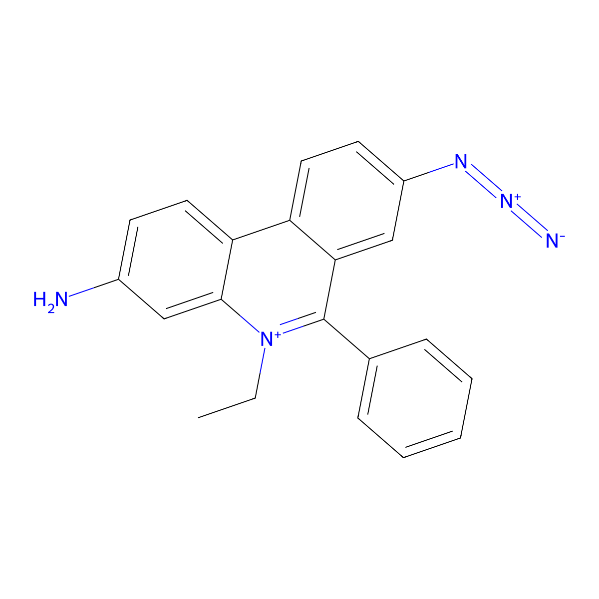 8-Azidoethidium molecular structure, CAS 69498-50-6