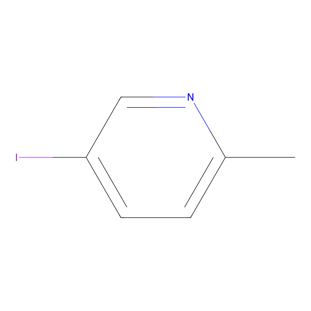 5-Iodo-2-methylpyridine molecular structure, CAS 695-17-0