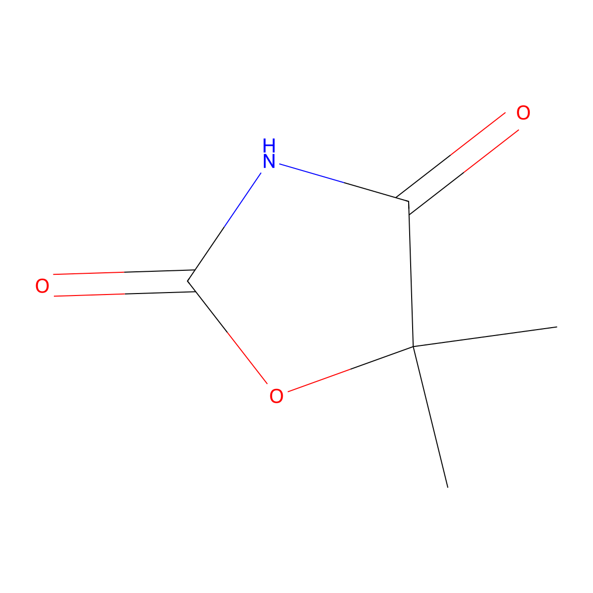 Dimethadione molecular structure, CAS 695-53-4