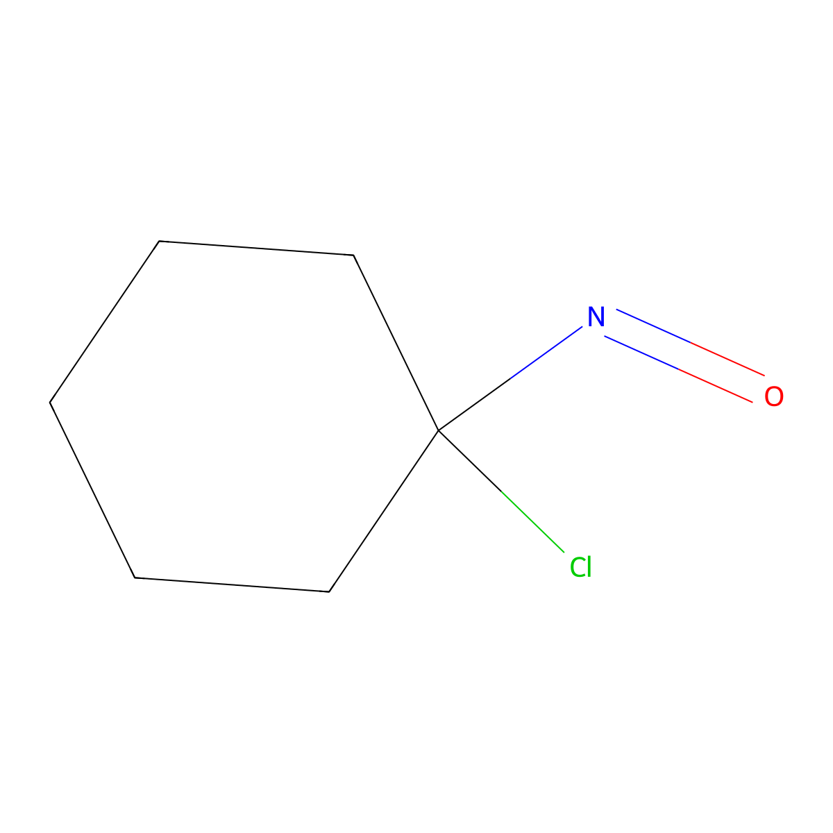 1-Chloro-1-nitrosocyclohexane molecular structure, CAS 695-64-7