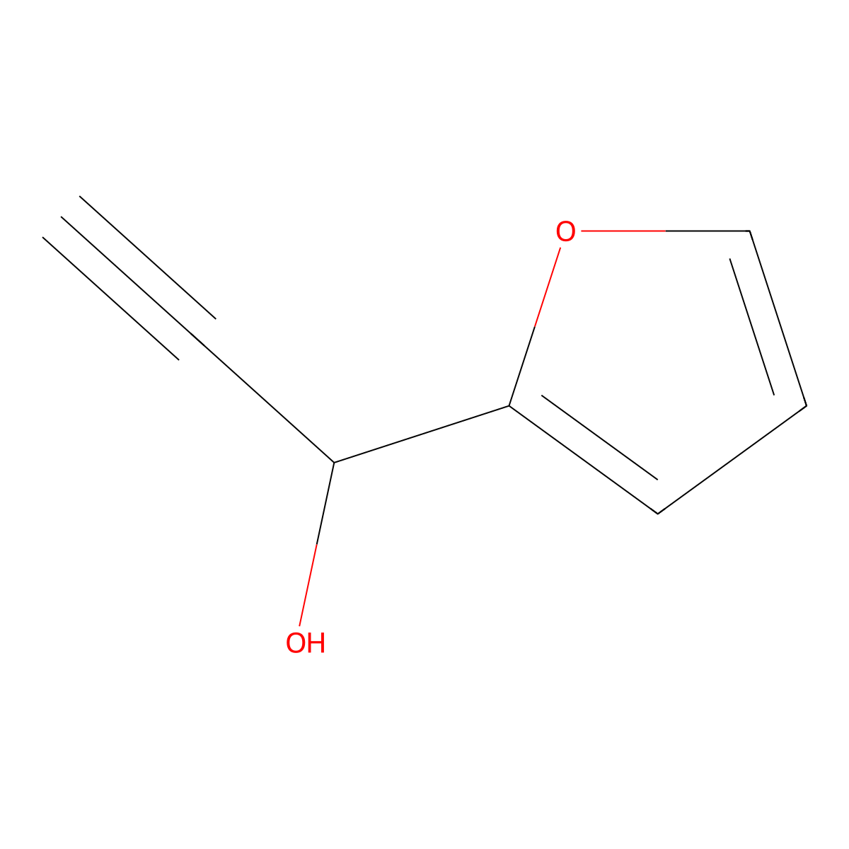 1-(Furan-2-yl)prop-2-yn-1-ol molecular structure, CAS 695-82-9