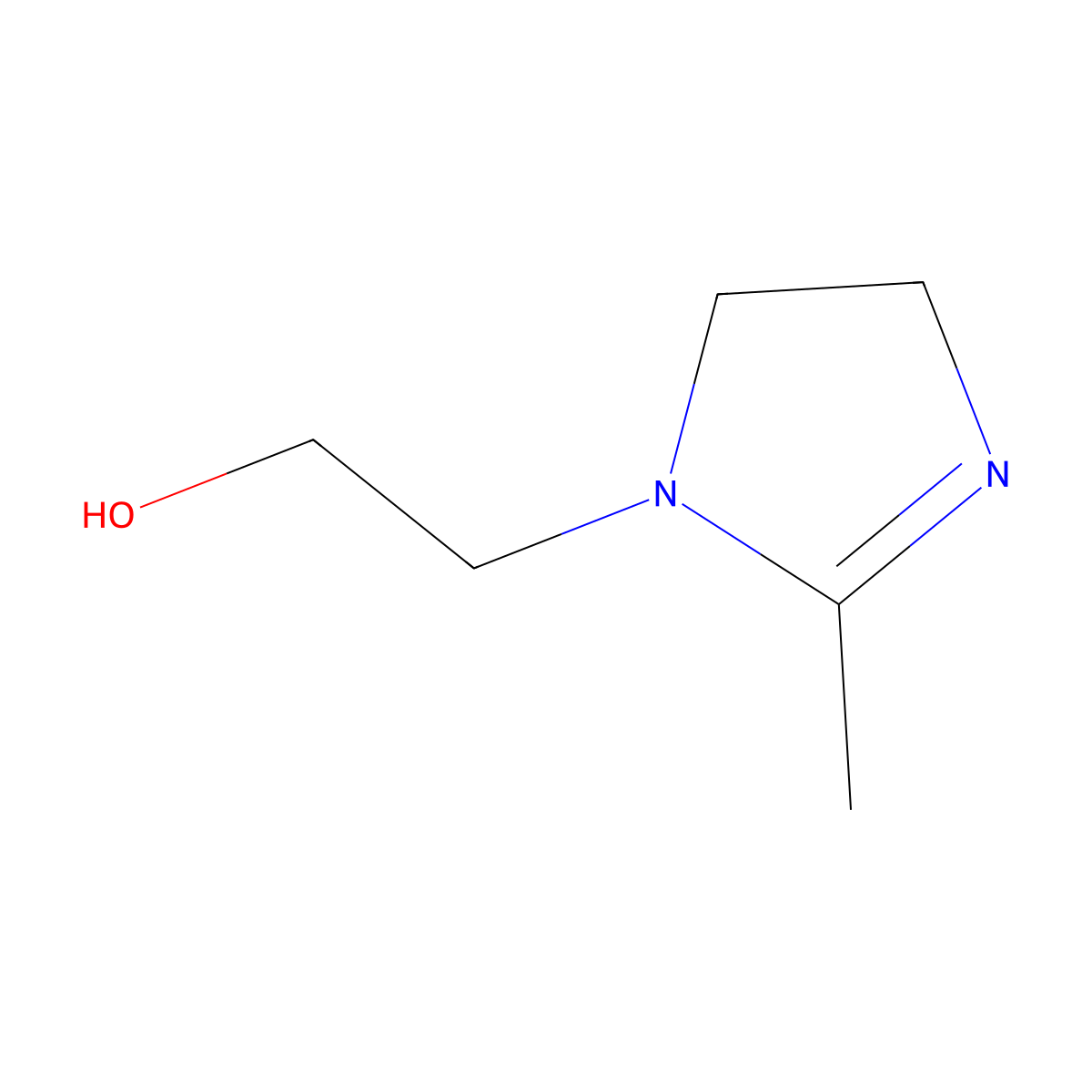 2-(2-Methyl-2-imidazolin-1-yl)ethanol molecular structure, CAS 695-94-3
