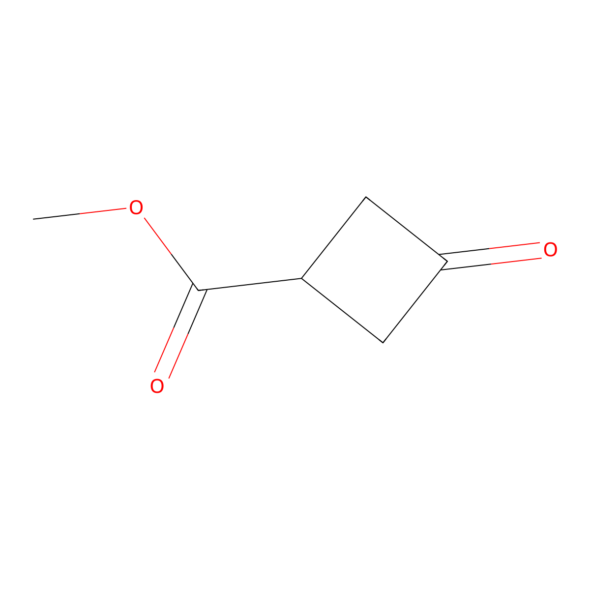 Methyl 3-oxocyclobutane-1-carboxylate molecular structure, CAS 695-95-4