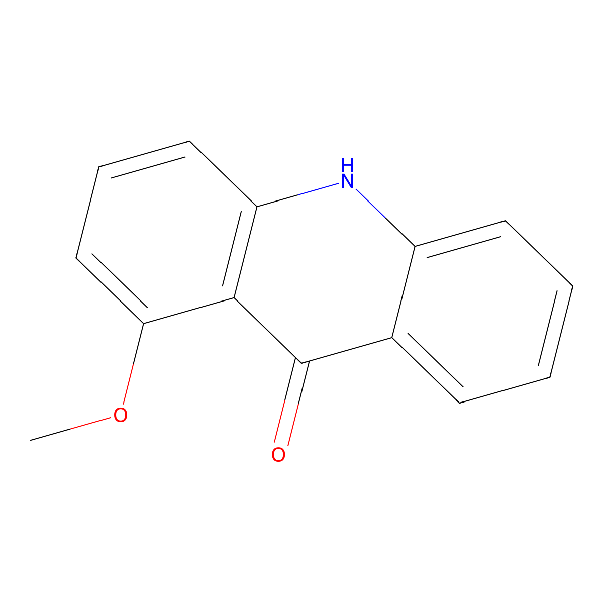 1-methoxy-10H-acridin-9-one molecular structure, CAS 6950-01-2