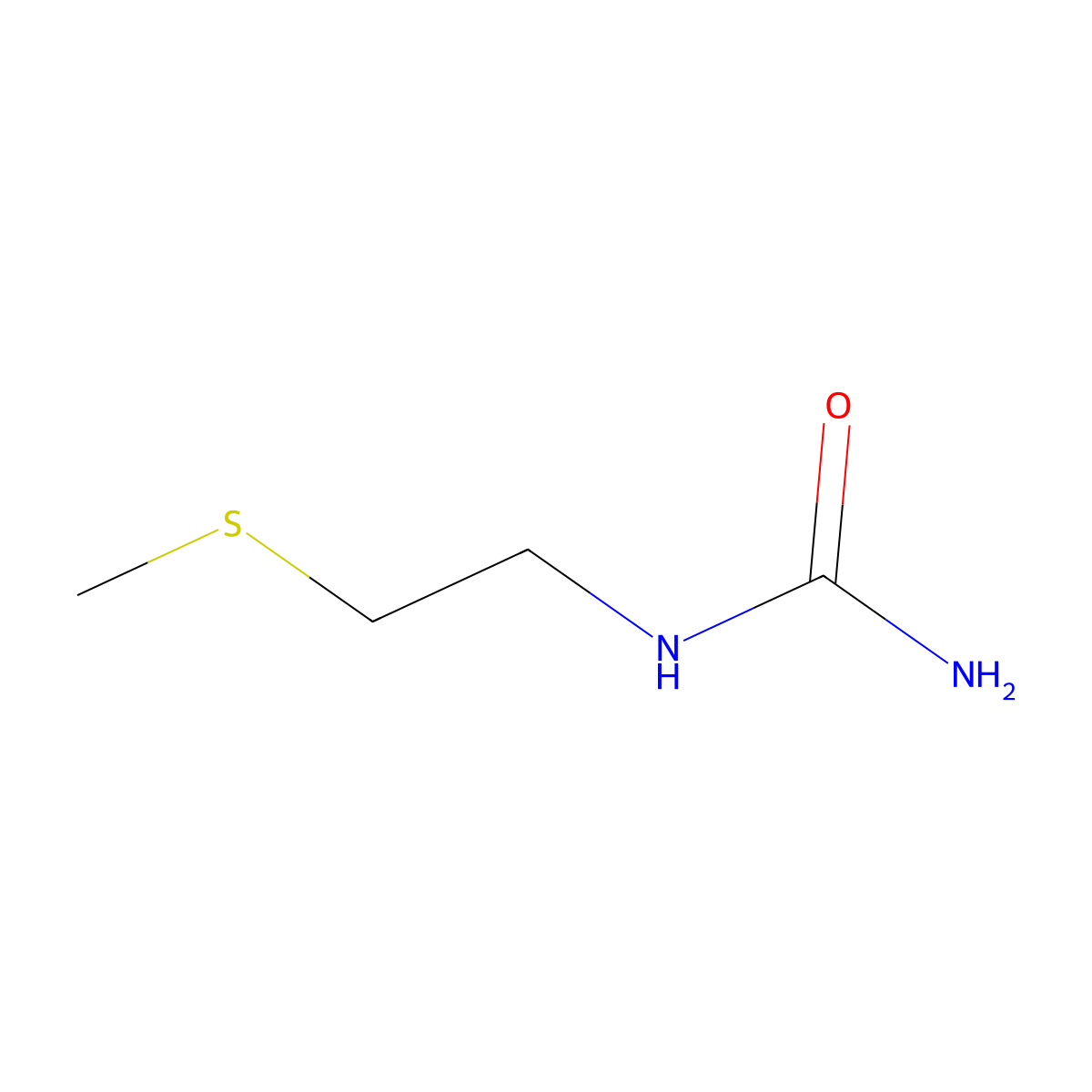 [2-(Methylsulfanyl)ethyl]urea molecular structure, CAS 6950-55-6