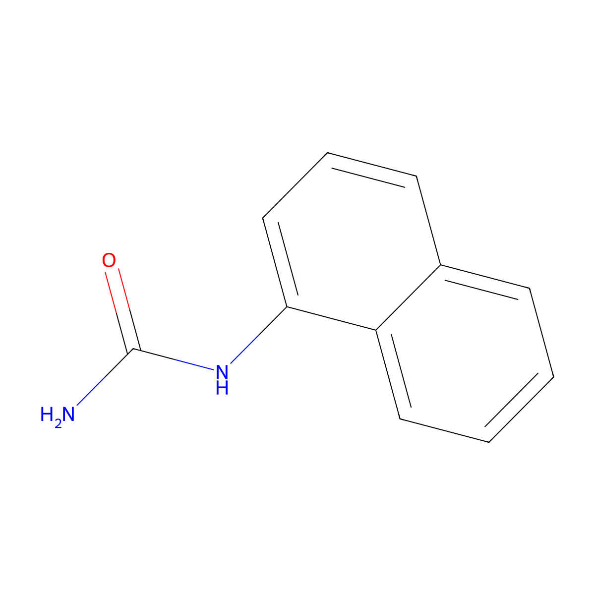 1-Naphthylurea molecular structure, CAS 6950-84-1