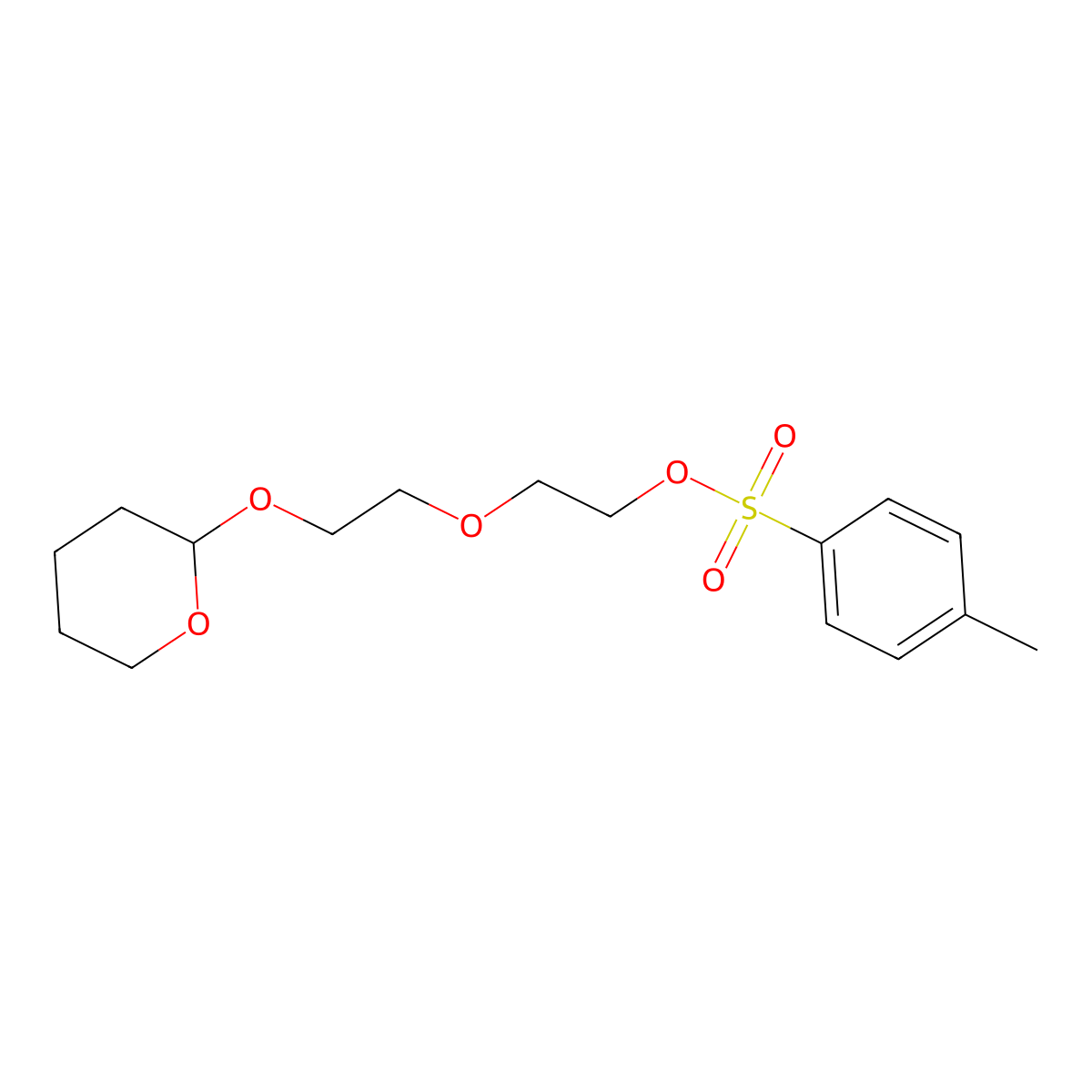 Tos-PEG2-THP molecular structure, CAS 69502-32-5