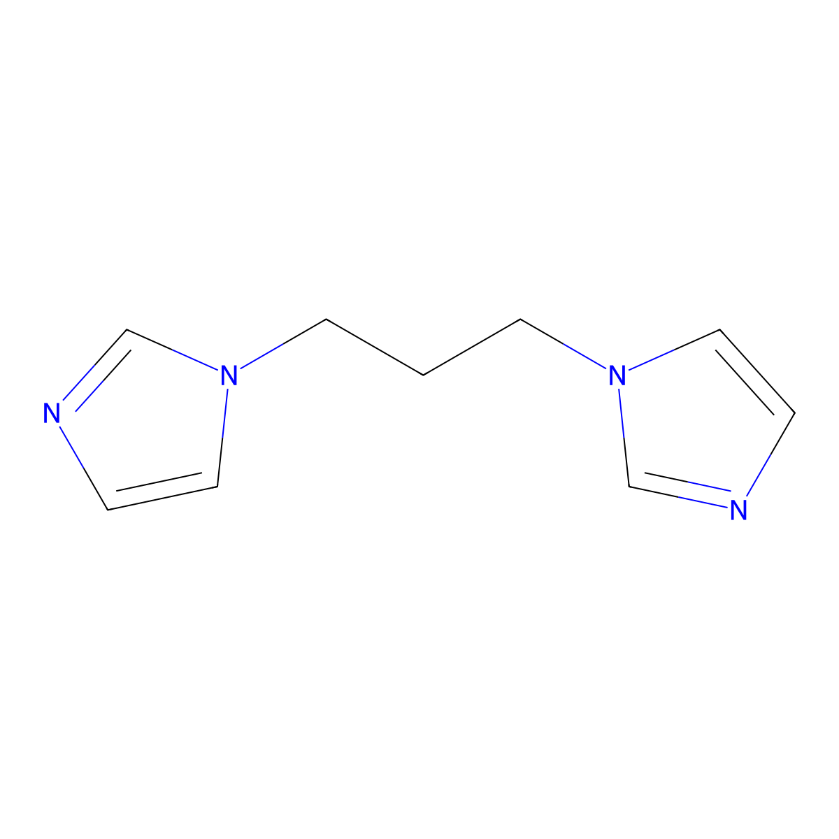 1,3-Di(1h-imidazol-1-yl)propane molecular structure, CAS 69506-85-0
