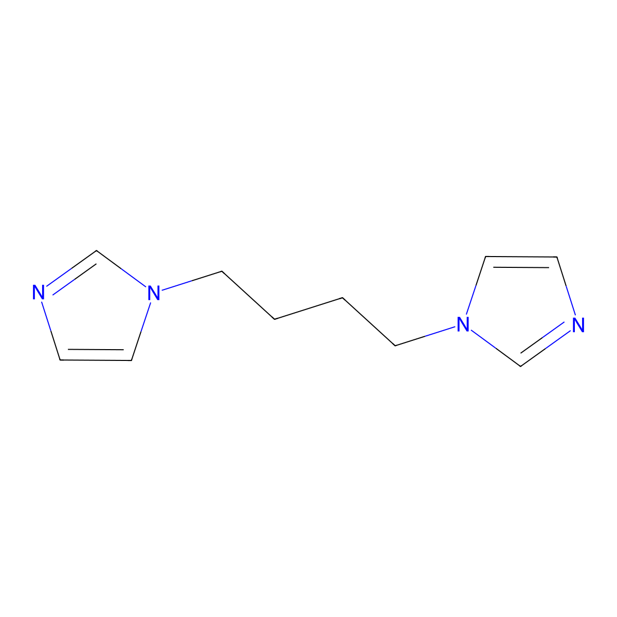 1,1'-(1,4-Butanediyl)bis(imidazole) molecular structure, CAS 69506-86-1