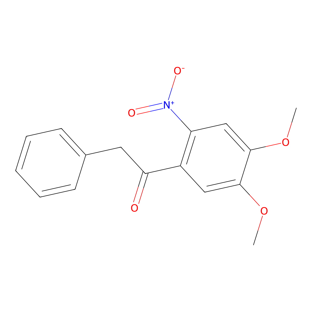 1-(4,5-Dimethoxy-2-nitrophenyl)-2-phenylethanone molecular structure, CAS 69511-77-9