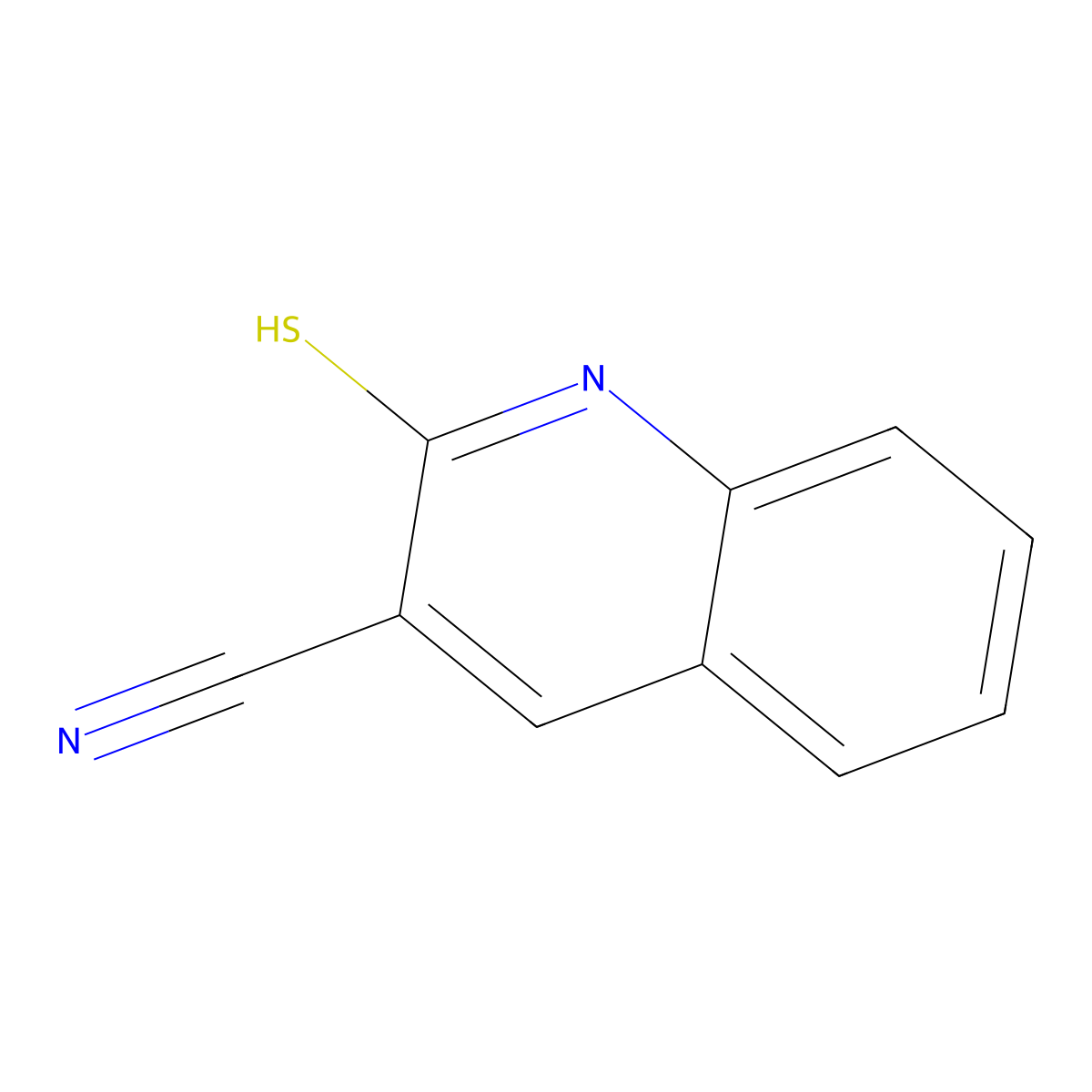 2-Sulfanylquinoline-3-carbonitrile molecular structure, CAS 69513-35-5