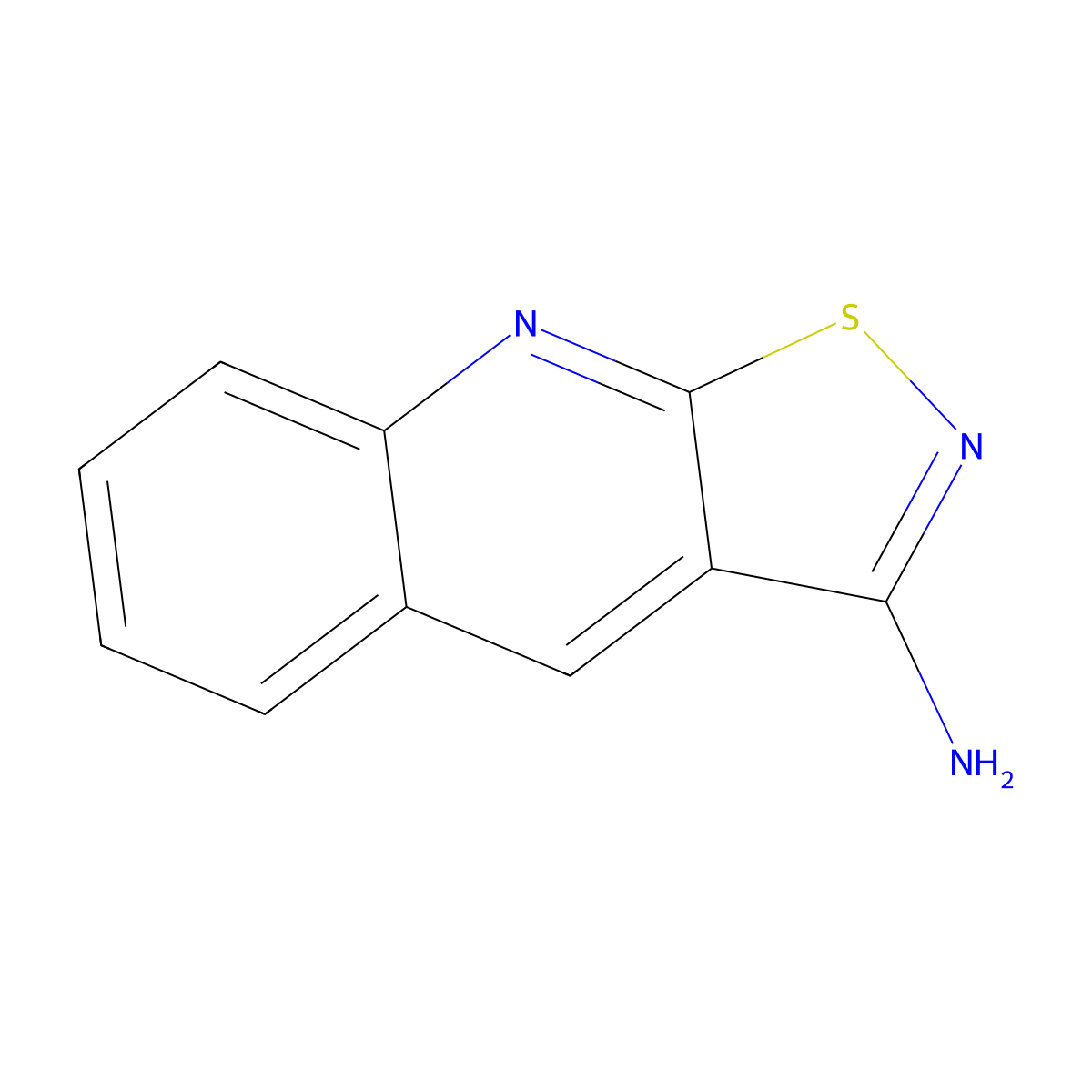 Isothiazolo(5,4-b)quinolin-3(2H)-imine molecular structure, CAS 69513-37-7