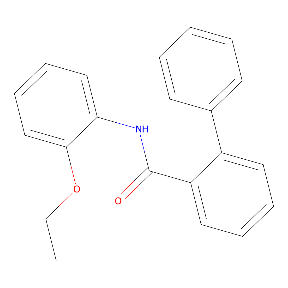 N-(2-ethoxyphenyl)-2-phenylbenzamide molecular structure, CAS 695156-35-5