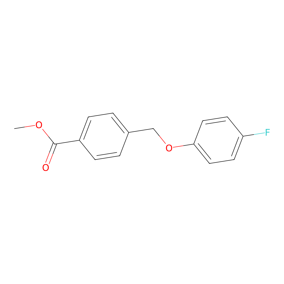Methyl 4-[(4-fluorophenoxy)methyl]benzoate molecular structure, CAS 695156-86-6