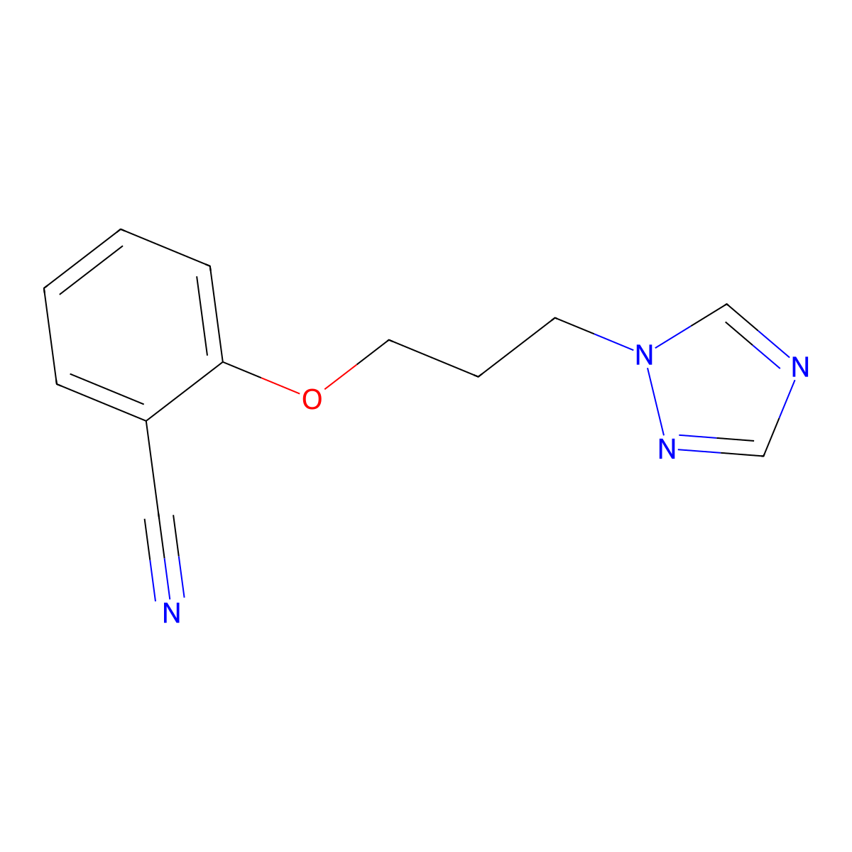 2-[3-(1H-1,2,4-triazol-1-yl)propoxy]benzonitrile molecular structure, CAS 695158-11-3