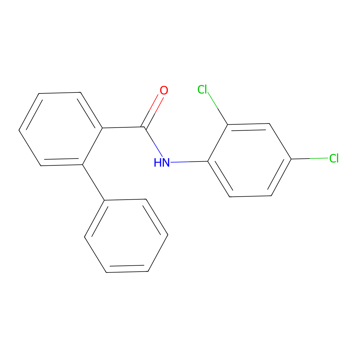 N-(2,4-dichlorophenyl)-2-phenylbenzamide molecular structure, CAS 695159-01-4