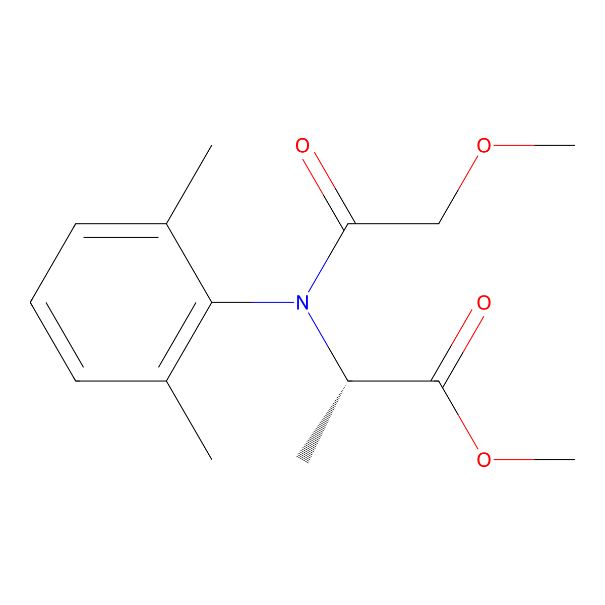 (S)-metalaxyl molecular structure, CAS 69516-34-3