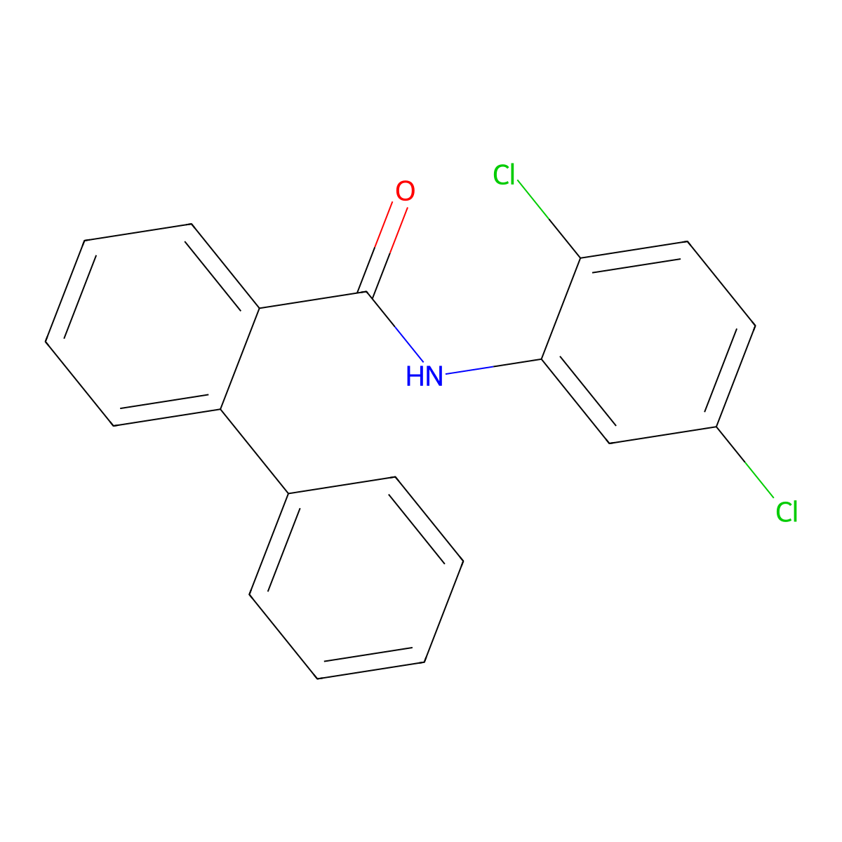N-(2,5-dichlorophenyl)-2-phenylbenzamide molecular structure, CAS 695161-27-4
